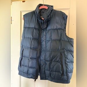 Andrew Marc Men's Blue Puffer Vest